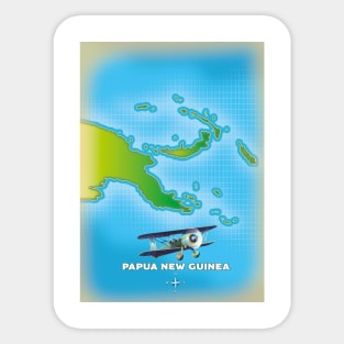 papua new guinea map Sticker